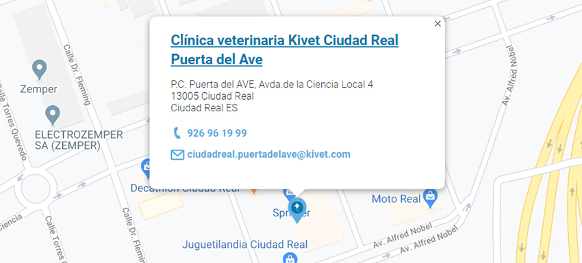 Mapa Kivet Ciudad Real